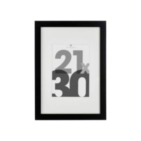 Cadre photo "Eva" - bois et verre - noir - 21x30 cm - Atmosphera