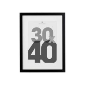 Cadre photo "Eva" - bois et verre - noir - 30x40 cm - Atmosphera