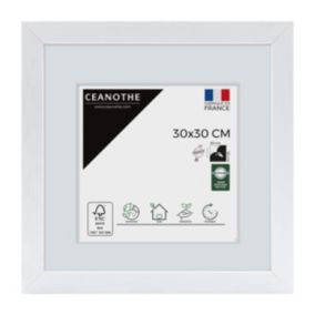 Cadre photo karma blanc 30x30 cm - Fabriqué en France