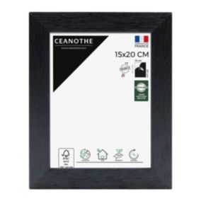 Cadre photo karma noir 15x20 cm Fabriqué en France
