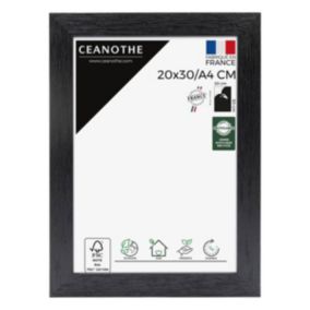 Cadre photo karma noir 20x30 cm Fabriqué en France