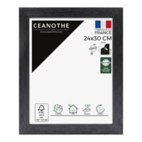 Cadre photo karma noir 24x30 cm Fabriqué en France