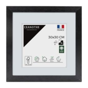 Cadre photo karma noir 30x30 cm Fabriqué en France