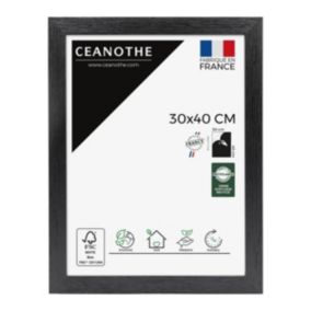 Cadre photo karma noir 30x40 cm Fabriqué en France