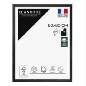 Cadre photo karma noir 60x80 cm Fabriqué en France