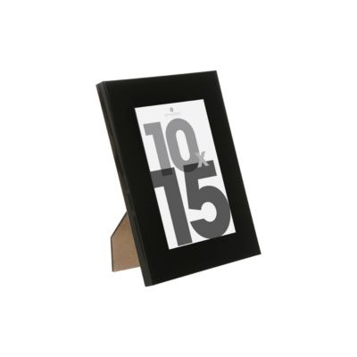 Cadre photo "Lise" - bois et verre - noir - 10x15 cm - Atmosphera