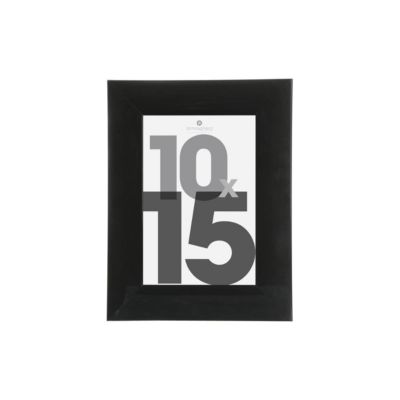 Cadre photo "Lise" - bois et verre - noir - 10x15 cm - Atmosphera