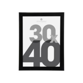 Cadre photo "Lise" - bois et verre - noir - 30x40 cm - Atmosphera