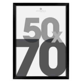 Cadre photo "Lise" - verre - noir - 50x70 cm - Atmosphera