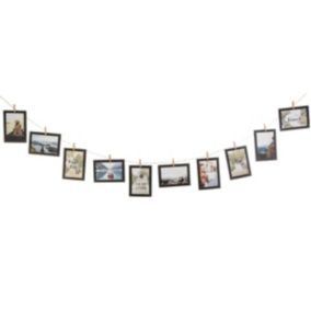 Cadre photo "Loft" - pin - 10x15 cm - Noir- Atmosphera