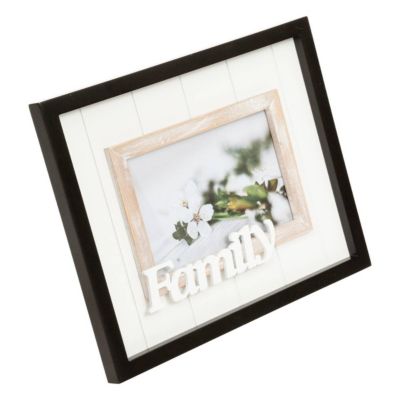 Cadre photo Lorenzo - bois et verre - 10x15 cm - Atmosphera