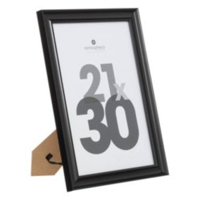 Cadre photo "Mae" en bois 21x30cm noir - Atmosphera