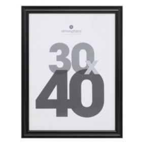 Cadre photo "Mae" en bois 30x40cm noir - Atmosphera