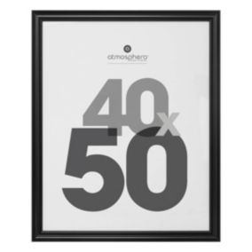 Cadre photo "Mae" en bois 40x50cm noir - Atmosphera