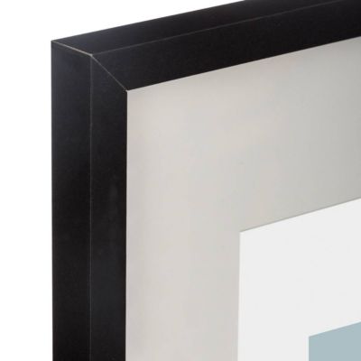 Cadre photo "Manu" - bois et verre - noir - 13x18 cm - Atmosphera