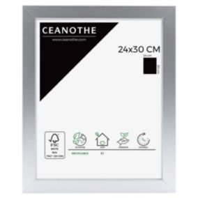 Cadre photo mat alu 24x30 cm - Marque Française