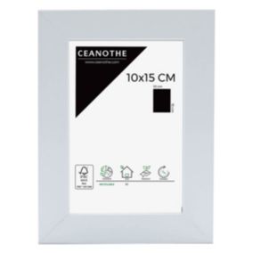 Cadre photo mat blanc 10x15 cm - Marque Française