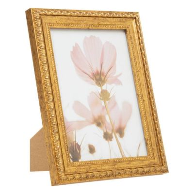 Cadre photo "Matheu" - bois et verre - doré - 13x18 cm - Atmosphera