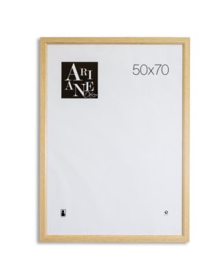 yd. - Cadre photo 40x40 - Blanc Grain de Bois - MDF - Como