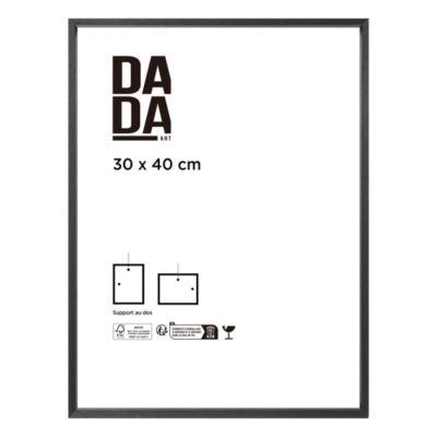 Cadre photo noir brillant 30 x 40 cm Dada Art Mia