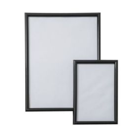 Cadre photo noir Gallery L.18 x l.24 cm