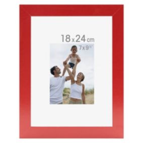 Cadre photo optimo rouge 18x24 cm - Marque Française