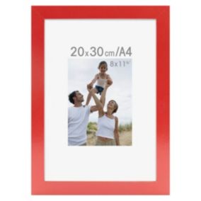 Cadre photo optimo rouge 20x30 cm - Marque Française