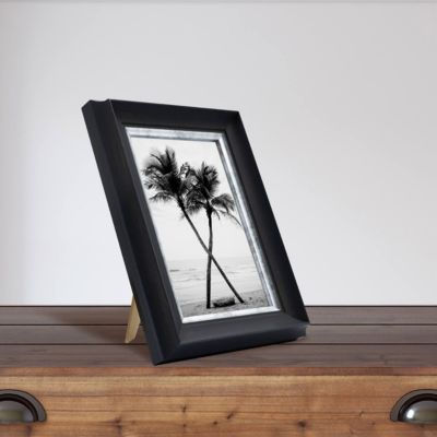 Cadre photo pandore noir argent 10x15 cm Fabriqué en France