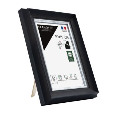 Cadre photo pandore noir argent 10x15 cm Fabriqué en France