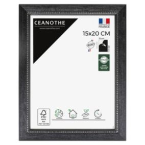 Cadre photo perle noir 15x20 cm Fabriqué en France