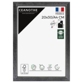 Cadre photo perle noir 20x30 cm Fabriqué en France