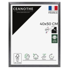 Cadre photo perle noir 40x50 cm Fabriqué en France