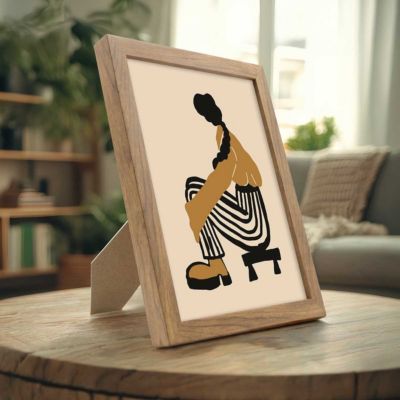 Cadre Photo En Bois Imagine - Format 24x30 Cm, Avec Verre, Neuf, Pour Décorer Ta Maison
