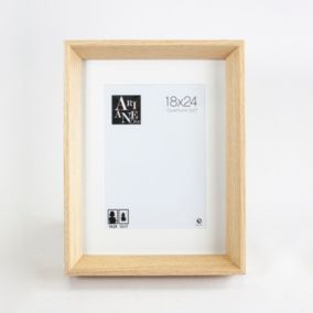 Cadre carré 40x40 cm en aluminium - Noir mat - Vitre PVC