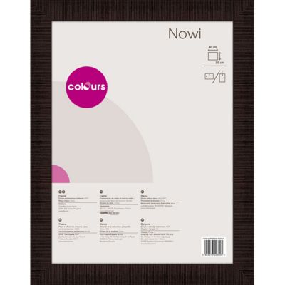 Cadre Photo Moderne Sur Mesure - Wengé Brun Foncé - 38x16 Cm - Infantasie - Neuf