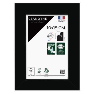 Cadre photo wild noir 10x15 cm Fabriqué en France