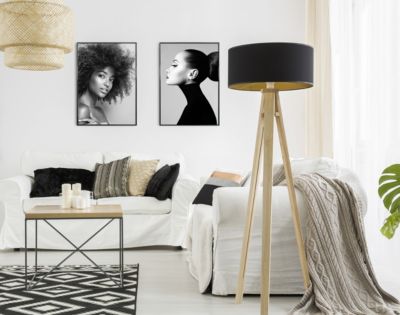 Cadre plastique Ariane Home noir l.60 x H.80 cm