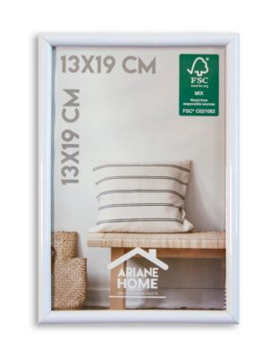 Cadre plastique gallery Ariane Home blanc l.13 x H.19 cm