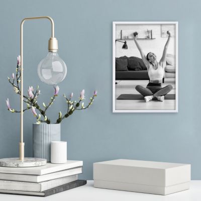 Cadre plastique gallery Ariane Home blanc l.21 x H.29cm
