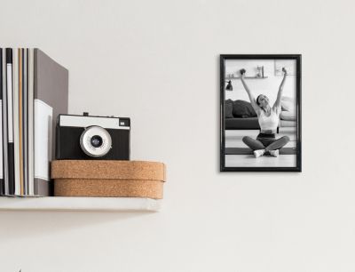Cadre plastique gallery Ariane Home noir l.13 x H.19 cm