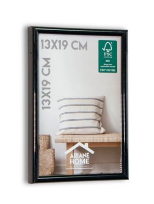 Cadre plastique gallery Ariane Home noir l.13 x H.19 cm