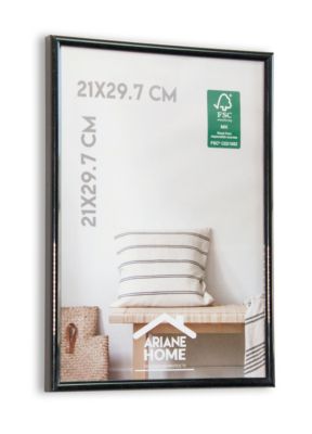 Cadre plastique gallery Ariane Home noir l.21 x H.29cm