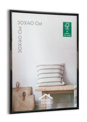 Cadre plastique gallery Ariane Home noir l.30 x H.40 cm