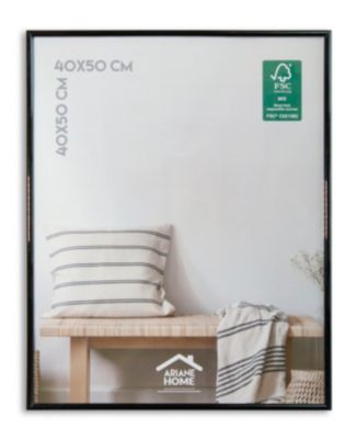 Cadre plastique gallery Ariane Home noir l.40 x H.50 cm