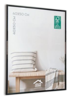 Cadre plastique gallery Ariane Home noir l.40 x H.50 cm