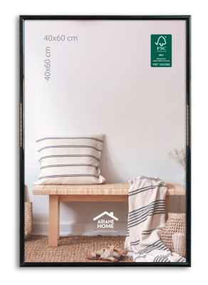 Cadre plastique gallery Ariane Home noir l.40 x H.60 cm