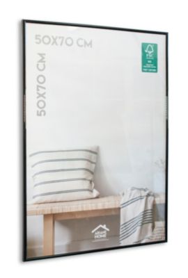 Cadre plastique gallery Ariane Home noir l.50 x H.70 cm