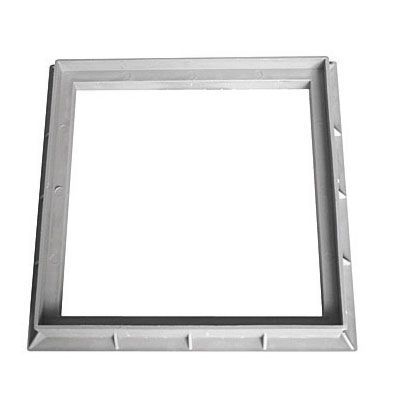 Cadre pour grille de sol gris 300 x 300 mm Fitt