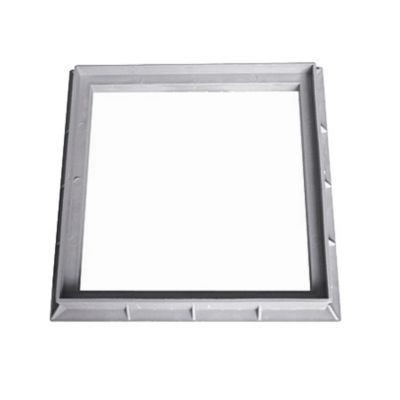 Cadre pour grille de sol gris 400 x 400 mm Fitt