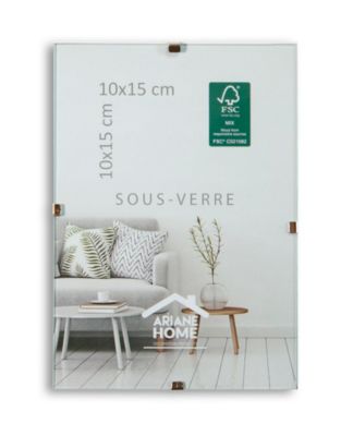 Cadre photo en verre pour décoration d'intérieur, affichage horizontal ou vertical, 15 x 20 cm